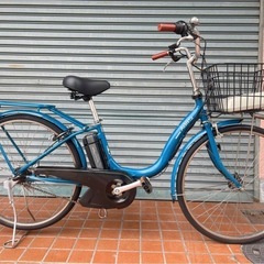 大阪市内配達無料 ブリヂストン電動アシスト自転車　バッテリー8.9Ah　ブルーの画像
