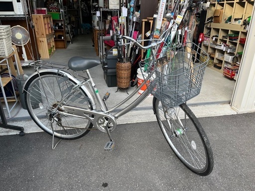 chacle 自転車 ノーパンクタイヤ 27インチ LEDオートライト 6段変速