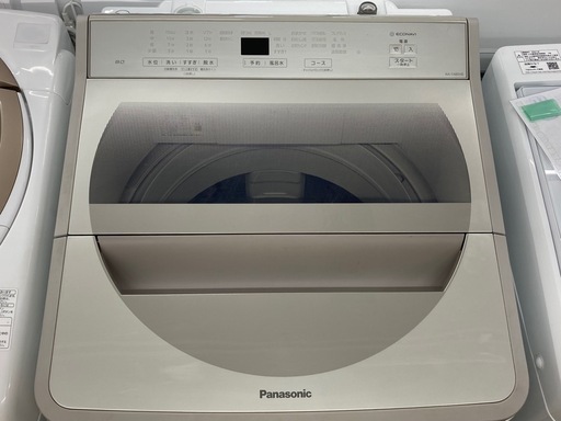 【愛品館江戸川店】保証充実　パナソニック　2018年製　8.0kg全自動洗濯機　NA-FA80H8