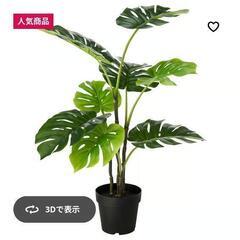 IKEA フェイカ 人工観葉植物 モンステラの画像