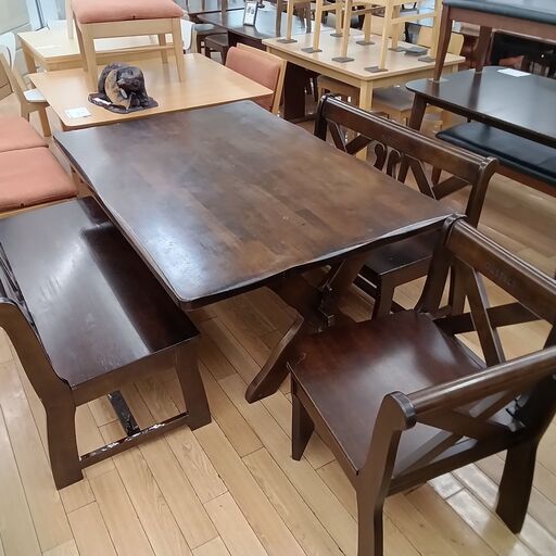 ☆ジモティ割あり☆ カリモク RUSTIC ダイニングテーブルセット