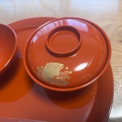 (新品未使用品)お食い初め用食器セット　の画像