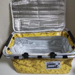 スヌーピー 保冷バッグ アルミフレームの画像