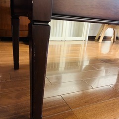 リビングテーブル【ガラストップ保護付き】の画像