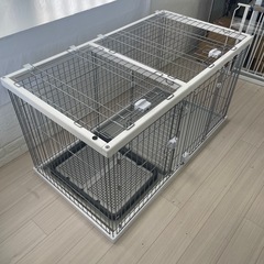 ペティオ　トイレサークル、愛犬しつけが出来るドッグルームサークル　ホワイト（クリーニング済み）yy0811の画像
