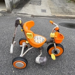【決定】三輪車（手押しハンドル付き）の画像