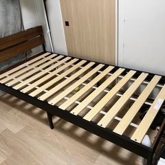 ニトリ シングルベッド マットレス付きの画像