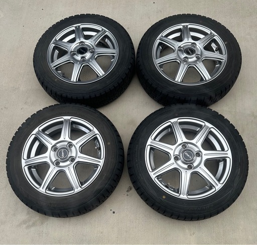 スタッドレスタイヤ&ホイール4本セット　155/65R/14