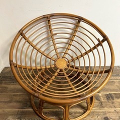 ラタン　ウィッカーイージーチェア　ACME の画像