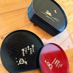ほぼ未使用✨お膳セット(8枚) の画像