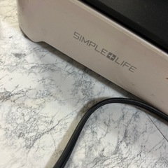SIMPLE＋LIFE　グリルホットプレート　ホワイトの画像