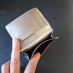 【未使用】ニナリッチ カラーヌーボー ブロンズ 二つ折り 財布 牛革の画像