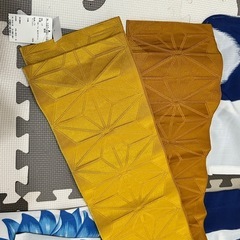 【新品•未使用】撫松庵　青いひまわり柄 浴衣・帯セット(横浜SOGO購入)の画像