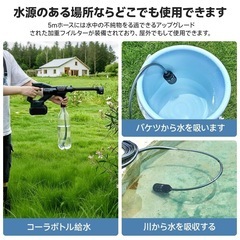 【新品未使用】高圧洗浄機 2025昇級版新登場 8MPa 高圧洗浄機 コードレス 充電式 2個の画像