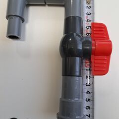 アクアリウム  水槽 足し水 水替え用コック付 ワンタッチ接続　自作品の画像