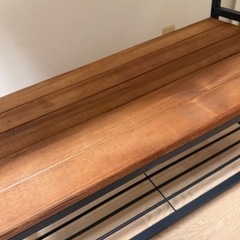 天然木製シェルフの画像