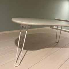 状態◎豆型折りたたみローテーブルの画像