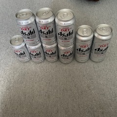 アサヒドライ生500ml2本、350ml7本の画像