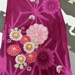 【浴衣】花柄浴衣(マゼンダ)の画像