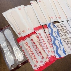 アイスの木のスプーン 使い捨てスプーン スパチュラの画像