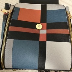 チェック柄リュックサックの画像