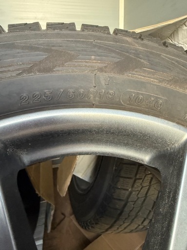 中古　レクサス　スタッドレスタイヤ　ホイールセット　アイスガード225/60R18　空気圧センサー付