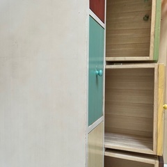 カラフルな木製チェスト 10引き出し　子供　シェルフの画像