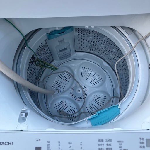 【札幌市内配達送料無料】日立　2024年製　BW-G70K-W ビートウォッシュ　全自動洗濯機