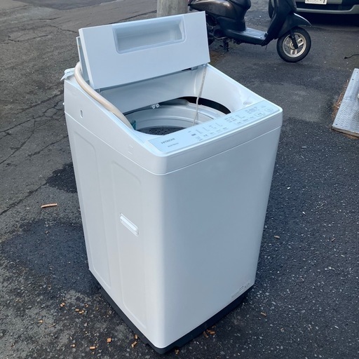 【札幌市内配達送料無料】日立　2024年製　BW-G70K-W ビートウォッシュ　全自動洗濯機