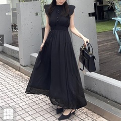 GRLのシフォンフレアワンピースです☺️の画像