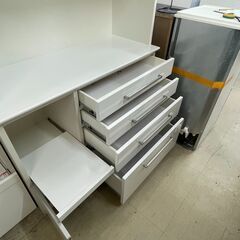 リサイクルショップどりーむ荒田店　No4353 キッチンボード　大川家具　大型で収納力抜群♪の画像