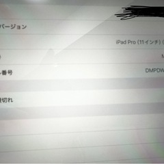 【美品】iPad Pro(第2世代)128G11インチの画像