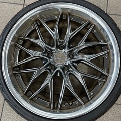 ワーク　20インチ ホイール　タイヤ付きの画像