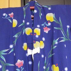 ジュニア浴衣★蛍と桔梗★size１３０の画像