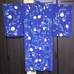 ジュニア浴衣★蛍と桔梗★size１３０の画像
