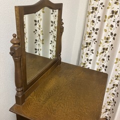 ☆木製 チェスト型ドレッサー 鏡台 アンティーク ヴィンテージ  の画像