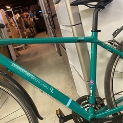 ※　クロスバイク BRIDGESTONE ブリヂストン グリーンレーベル　CYLVA シルヴァ 700×32C 24段変速　フレームサイズ　390mm グリーン系の画像