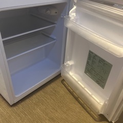 5年使用の白い冷蔵庫の画像