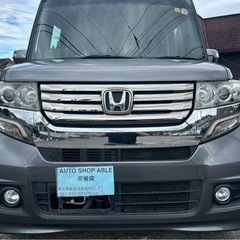 人気車種！ホンダ N-BOXカスタムGLパッケージ★総額19.8万円★車検2年付き 機関良好 片側パワスラ 純正ナビ TV ETC 純正アルミ 修復歴なし！激安のためお早めに！の画像