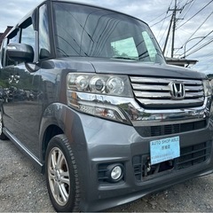 人気車種！ホンダ N-BOXカスタムGLパッケージ★総額19.8万円★車検2年付き 機関良好 片側パワスラ 純正ナビ TV ETC 純正アルミ 修復歴なし！激安のためお早めに！の画像