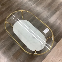 ローテーブル(ホワイト×ゴールド) のご紹介！（トレファク寝屋川）の画像