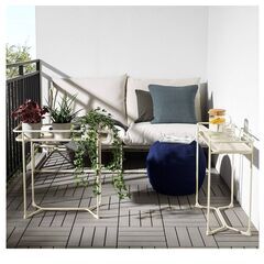 IKEA プラントスタンド　廃盤　ベージュの画像