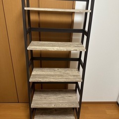 【美品】木目調ラックの画像