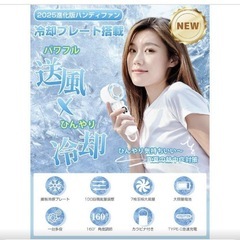 新品 冷却プレート付き ハンディファンの画像