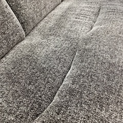 【家具多数展示中】MANA/casa　ﾊｲﾊﾞｯｸ3人掛けｿﾌｧｰ  ｸﾞﾚｰ×ﾌﾞﾗｳﾝ ﾌﾟﾘﾝｽの画像