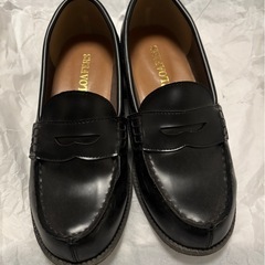ローファー 黒　合皮 22cm の画像