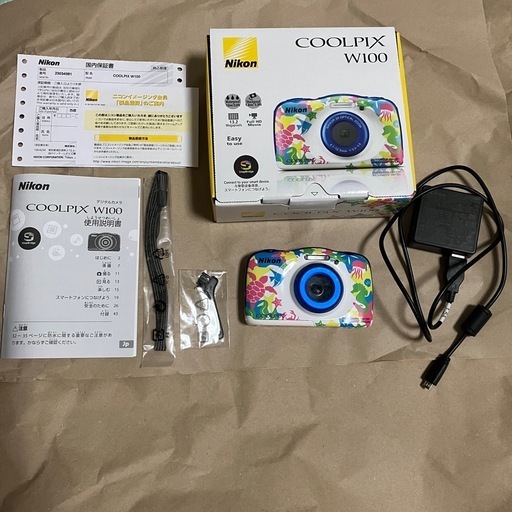 【ジャンク品】Nikon COOLPIX W100 防水デジタルカメラ クールピクス デジカメ ニコン クールピクス デジカメ コンパクトデジタルカメラ