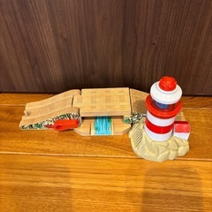 木製プラレール　はね橋の画像