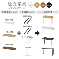 作業デスクの画像