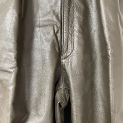 Partimna ブラウン レザーパンツ 革パン サイズ7 美品の画像